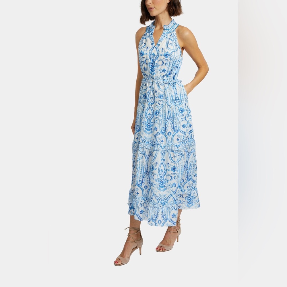 Caballero Hollie Sleeveless in Porcelain Deco size Small